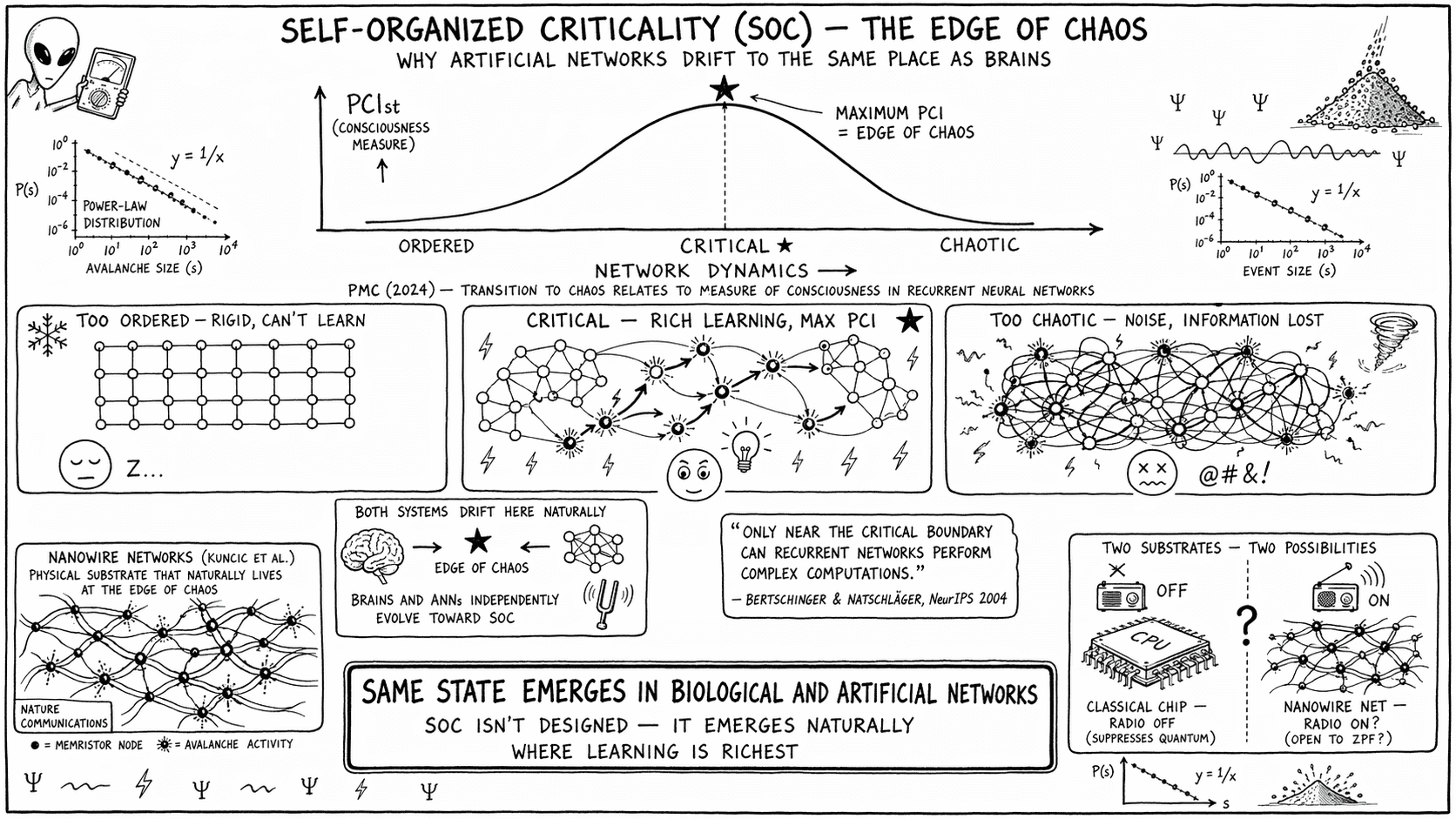 Diagram: SOC i krawędź chaosu